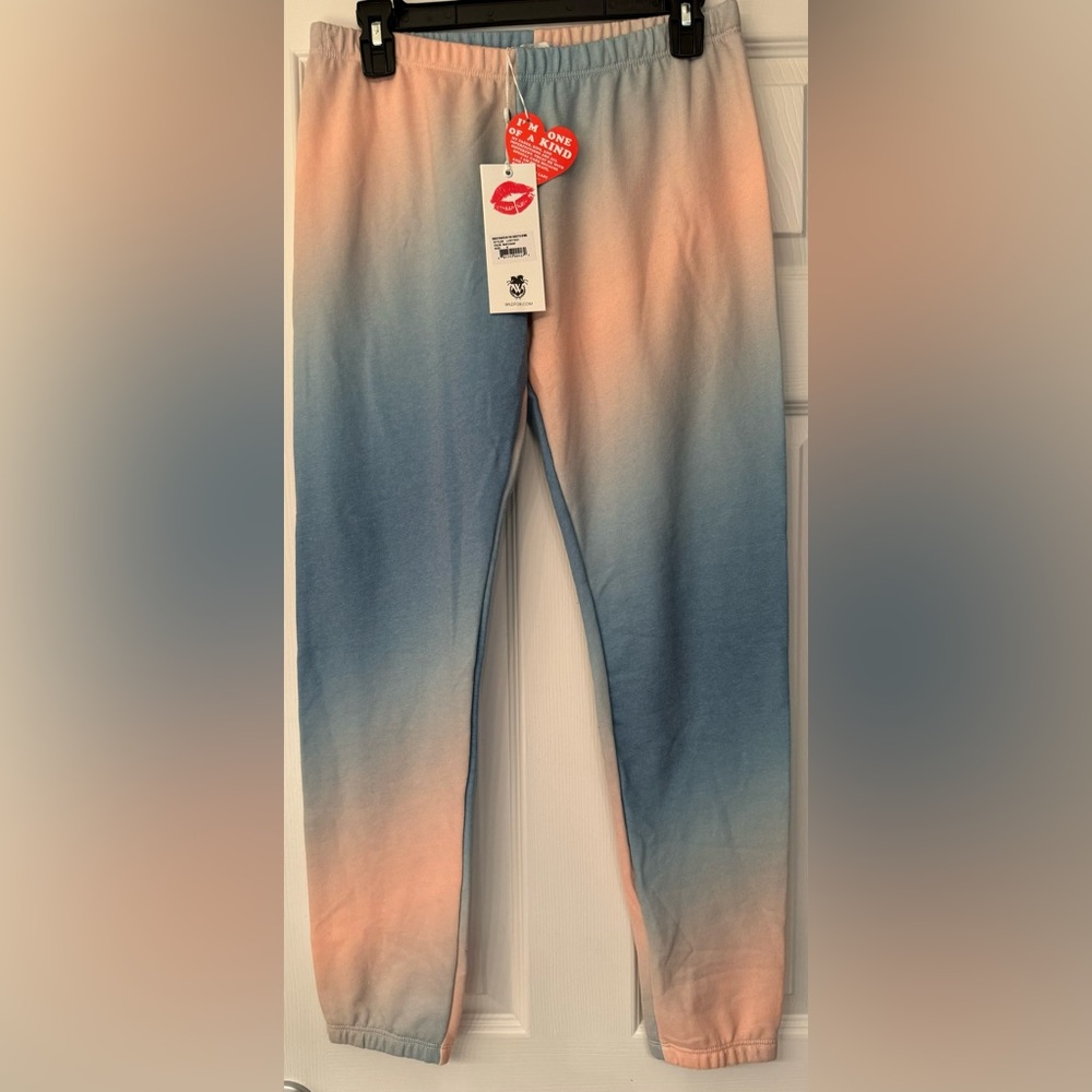 Wildfox Knots Pants in the Grotto Women’s Pink & Blue Sweatpants Size Small - Picture 8 of 13